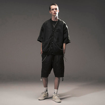 MASTERMIND Skull Knit Jacquard Sleeveless Vest – Oversized Dark MMJ T-Shirt