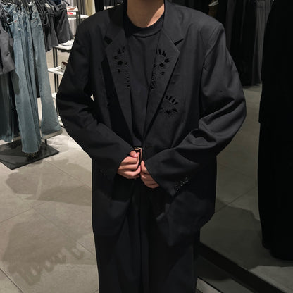 Yohji Yamamoto Archive Masterpiece ’Flowers and Youth’ Sakura Cutout Wool Blazer