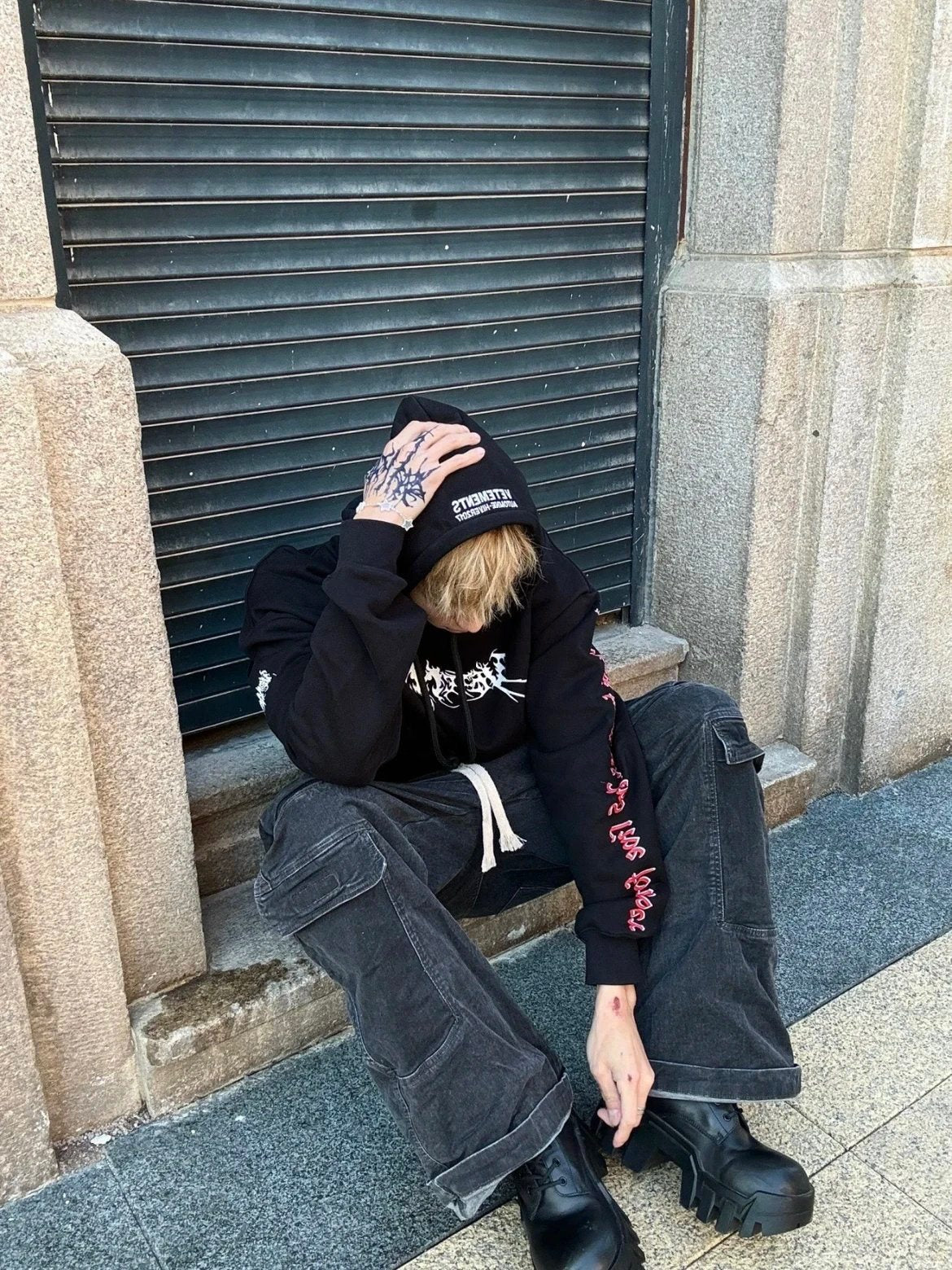 VTM Homme 17FW Total Fucking Darkness OG Archive Pentagram Hoodie Carti