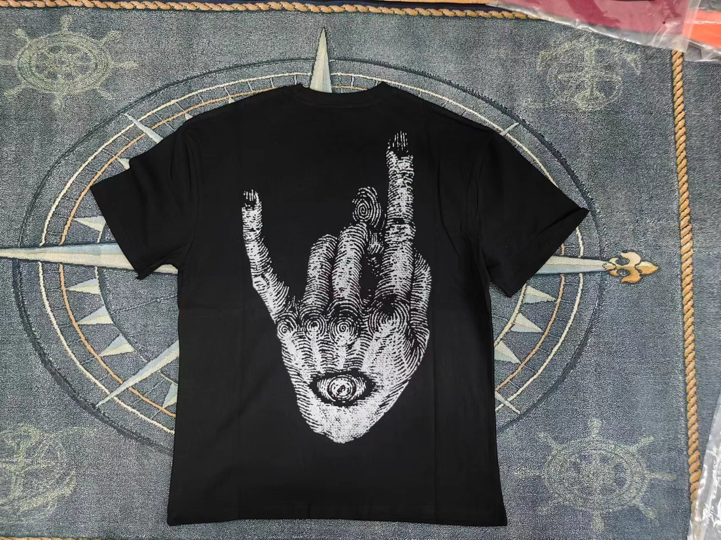 Revenge 24SS God’s Eye Puffy Print Short-Sleeve T-Shirt