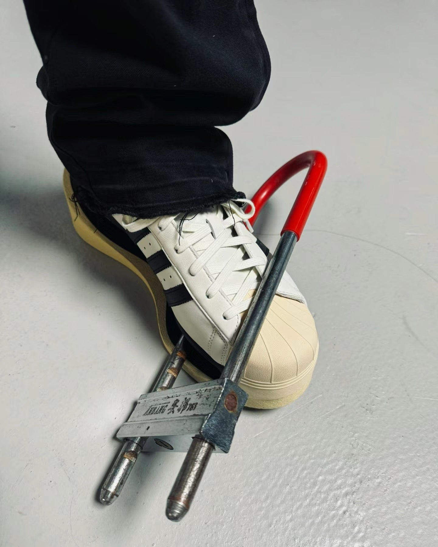Revised Yohji Archive Shell Toe High-Top - Triple Black Platform     