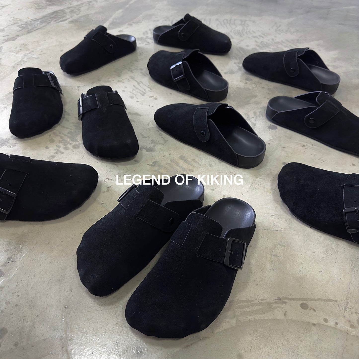 Five-Toe Birkenstock Closed-Toe Slip-On Mules Leather Flat Lazy Shoes