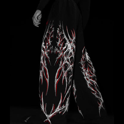 Breathedivinity Dark Thorns Sweatpants - 100% Cotton French Terry Loose Straight Leg