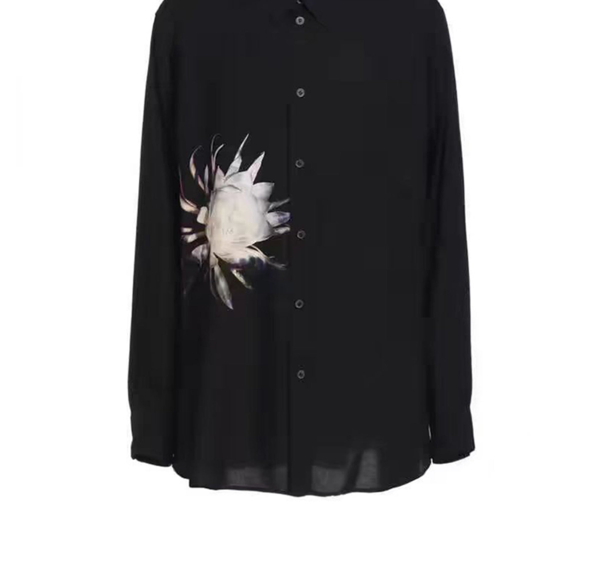 Donclickin Yohji Yamamoto Floral Print ’Queen of the Night’ Shirt Long Sleeve