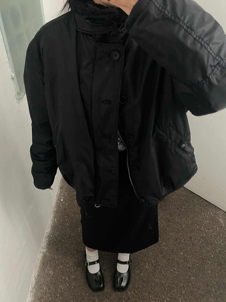 Our Legacy Plush Short Jacket Outerwear Faux Fur Collared Thickened