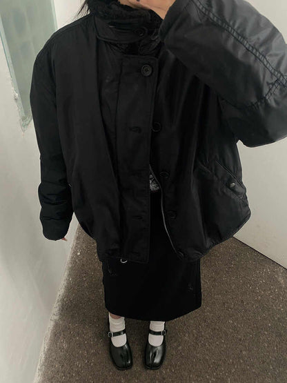 Our Legacy Plush Short Jacket Outerwear Faux Fur Collared Thickened