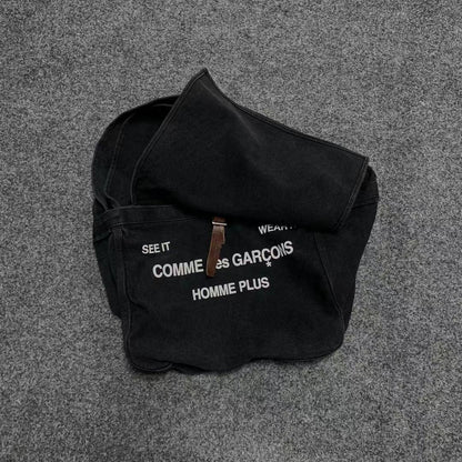 CDG Vintage Denim Hobo Bag Washed Distressed Canvas Crossbody Bag - Order with colors