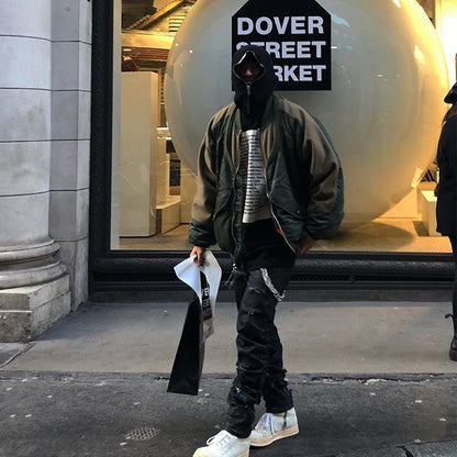 Dark Avant-garde Rick Owen Slogan RO Print Oversized Short Sleeve Tee