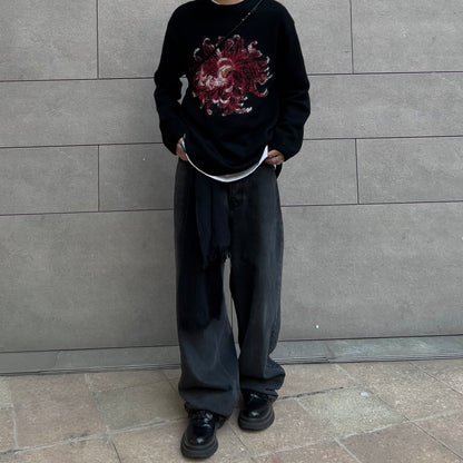 Yohji / Dahlia 花と少年 ’Flower & Youth’ Mohair Wool Knit Sweater