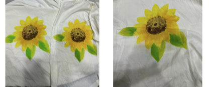 Yohji Yamamoto – Floral “Flowers & Youth” Sunflower Print Rayon Shirt