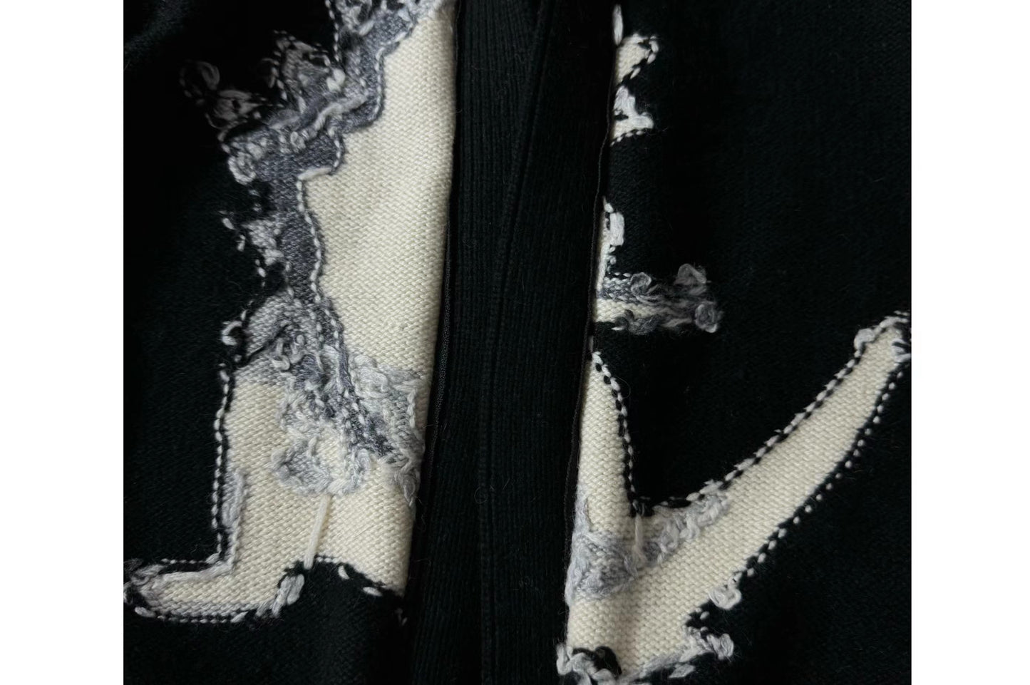 Yohji Yamamoto Y’s Men Godzilla Wool Knit Double-Zip Cardigan Jacket