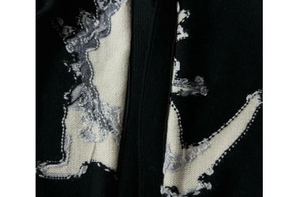 Yohji Yamamoto Y’s Men Godzilla Wool Knit Double-Zip Cardigan Jacket