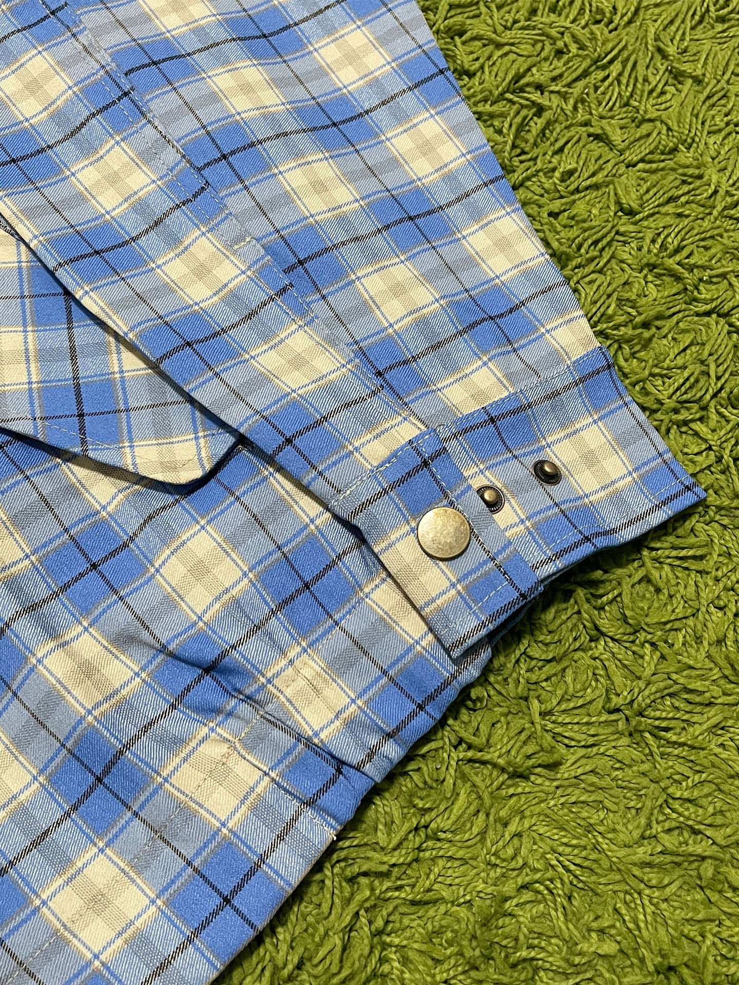 Stussy 24SS Blue Plaid Collared Coach Jacket – Retro Coats Casual Outerwear
