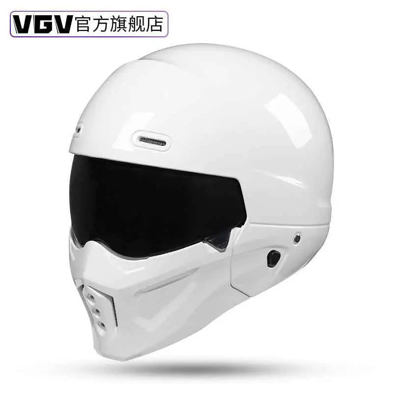 Shadow Scorpion Motorcycle Helmet - Full Face DOT Approved for Harley Cruiser Bike Class A 3C