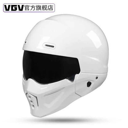 Shadow Scorpion Motorcycle Helmet - Full Face DOT Approved for Harley Cruiser Bike Class A 3C