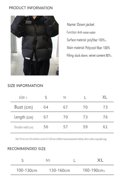 NEIGHBORHOOD Jacket Embroidered Casual Down Long-Sleeve 90% Down Coats