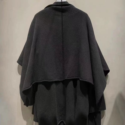 Yohji 21SS Knitted Scarf Cape Pure Wool Shawl Cardigan Outerwear