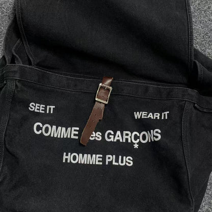 CDG Vintage Denim Hobo Bag Washed Distressed Canvas Crossbody Bag - Order with colors