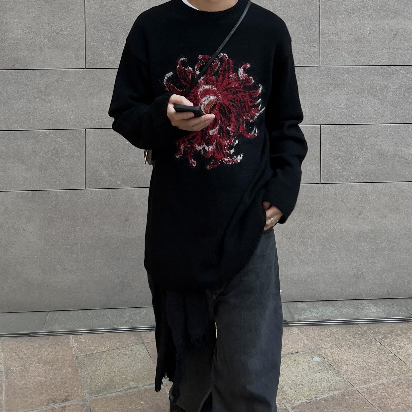Yohji / Dahlia 花と少年 ’Flower & Youth’ Mohair Wool Knit Sweater