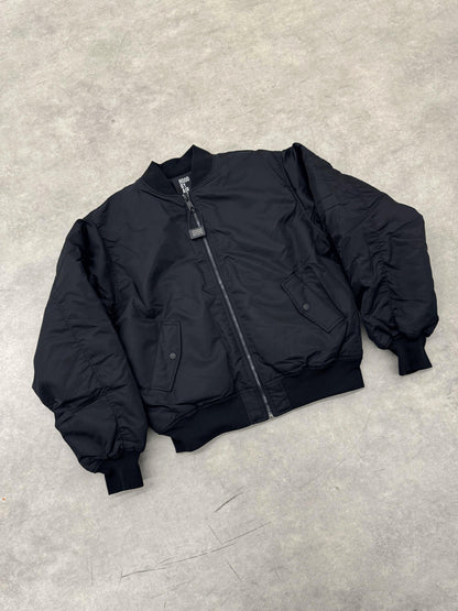 Hood By Air Fringe Bomber – HBA Embroidered Slogan Jacket