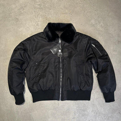 Mastermind Japan Patchwork Skull Bomber - Embroidered Varsity Baseball Jacket