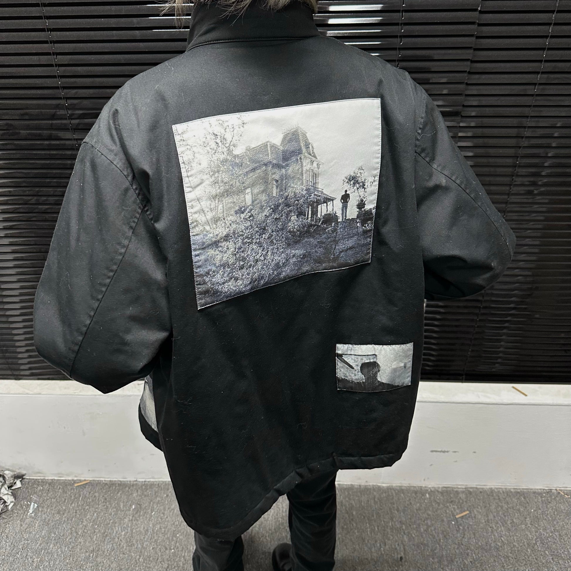 Donclickin Undercover AW22 PSYCHO BOMBER - Ghost Hand Embroidered Quilted Jacket