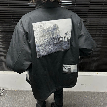 Donclickin Undercover AW22 PSYCHO BOMBER - Ghost Hand Embroidered Quilted Jacket