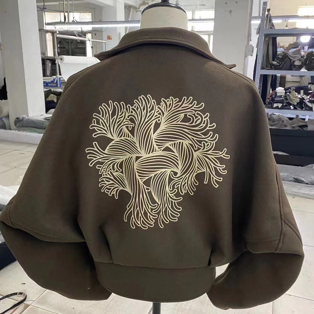 Nemeth Rope-Knit Back Wool Jacket - Curved Blade Design Coat