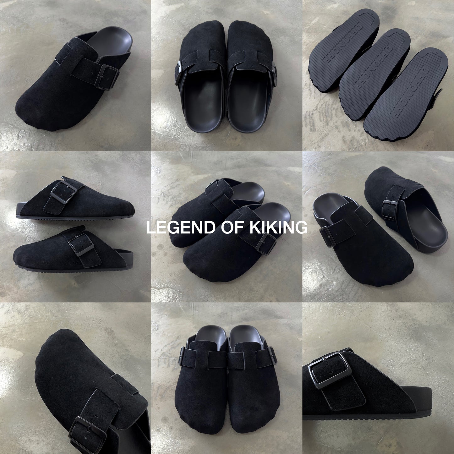 Five-Toe Birkenstock Closed-Toe Slip-On Mules Leather Flat Lazy Shoes