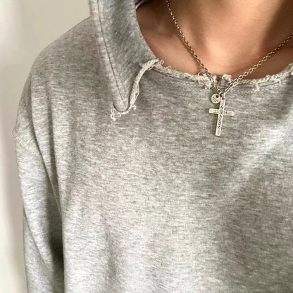 UNDERCOVER AW02 ’Witch’ Heaven/Hell Cross Pendant - 925 Silver ARCHIVE Necklace