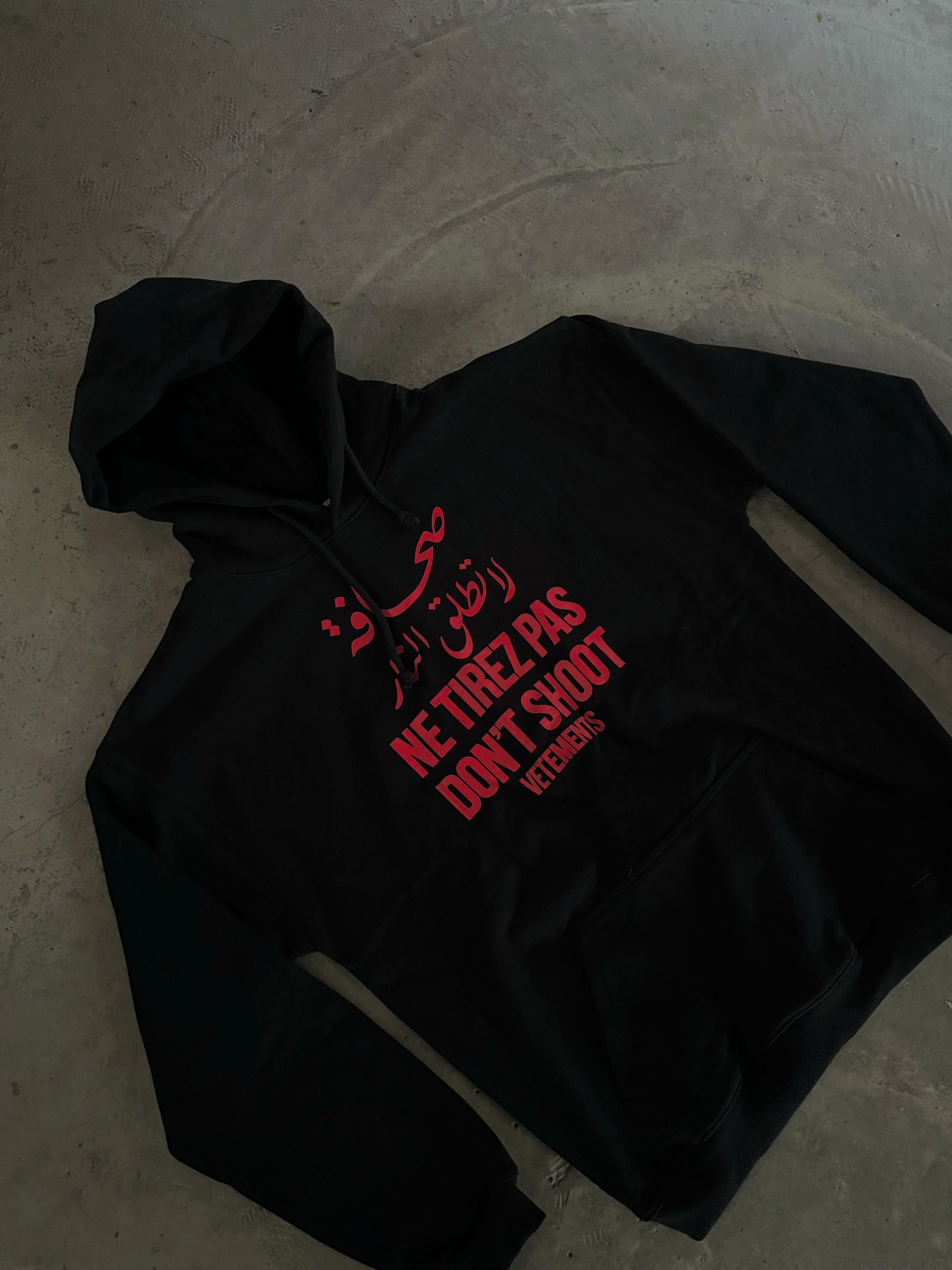 VTM ’Don’t Shoot’ Hoodie – Anti-War Theme Heavyweight Embroidered