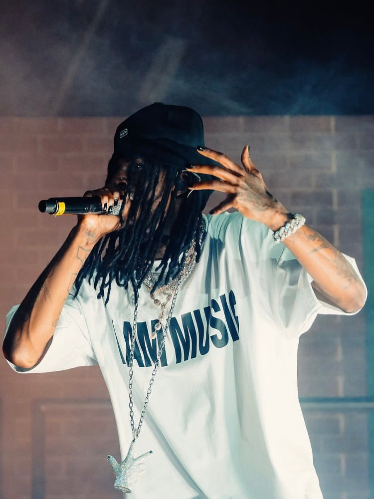 Opium YVL Style ’I AM MUSIC’ Tee – White Short Sleeve Playboi Carti Edition