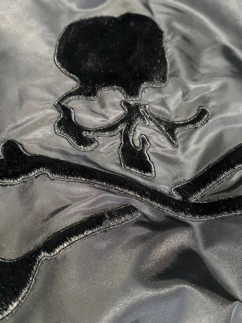 Mastermind Japan Patchwork Skull Bomber - Embroidered Varsity Baseball Jacket