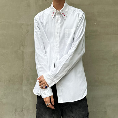 Yohji Dark Angel Wing Shirt – 02AW Archive Embroidered Design