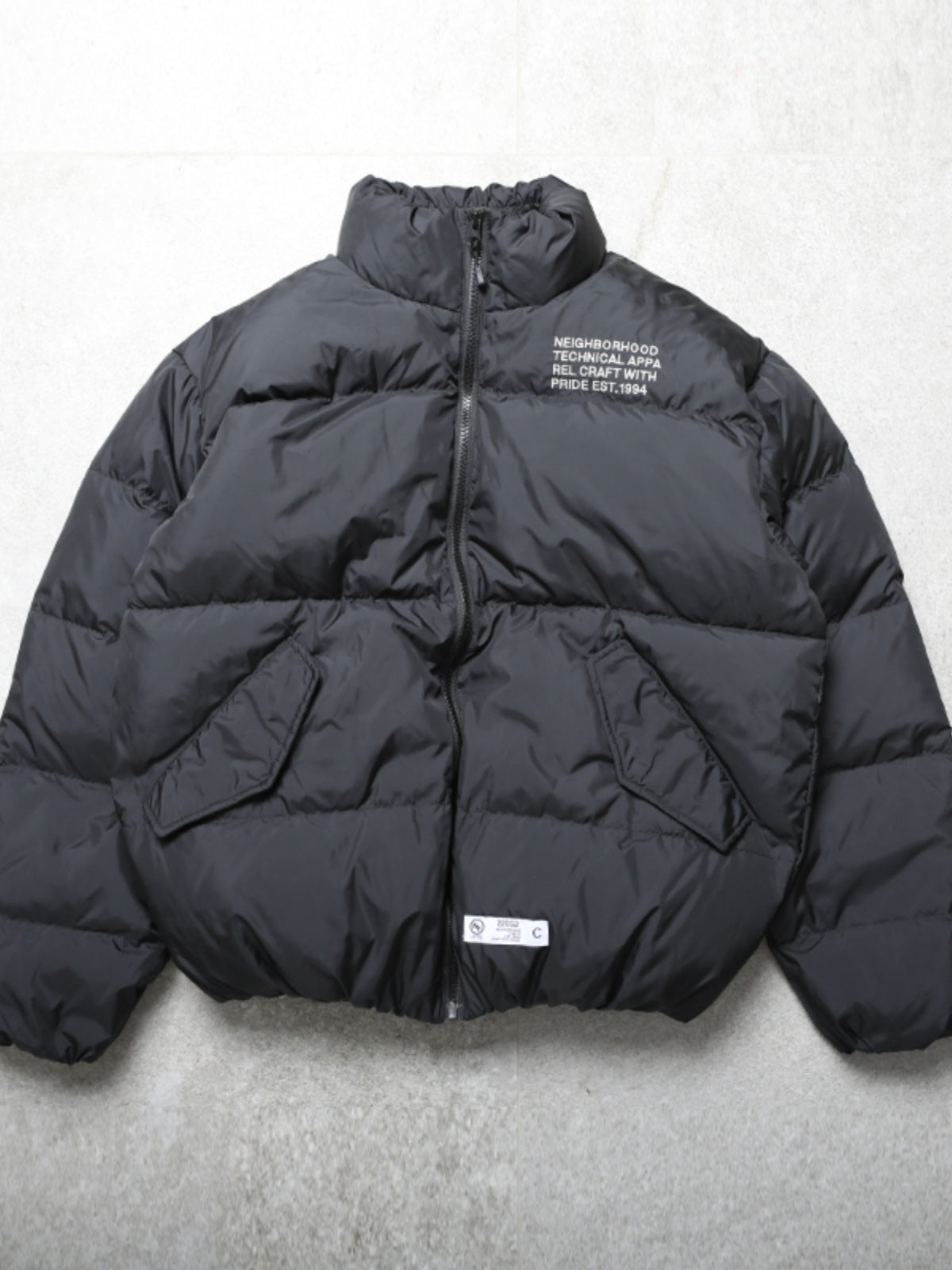 NEIGHBORHOOD Jacket Embroidered Casual Down Long-Sleeve 90% Down Coats