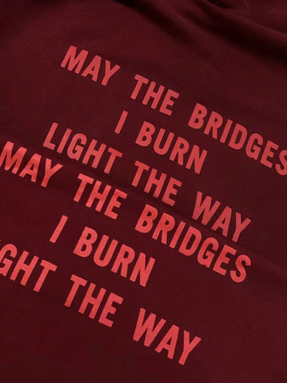 Revised VTM 17SS ’Bridges I Burn’ Zip Hoodie - Ultra Heavyweight Hoodie