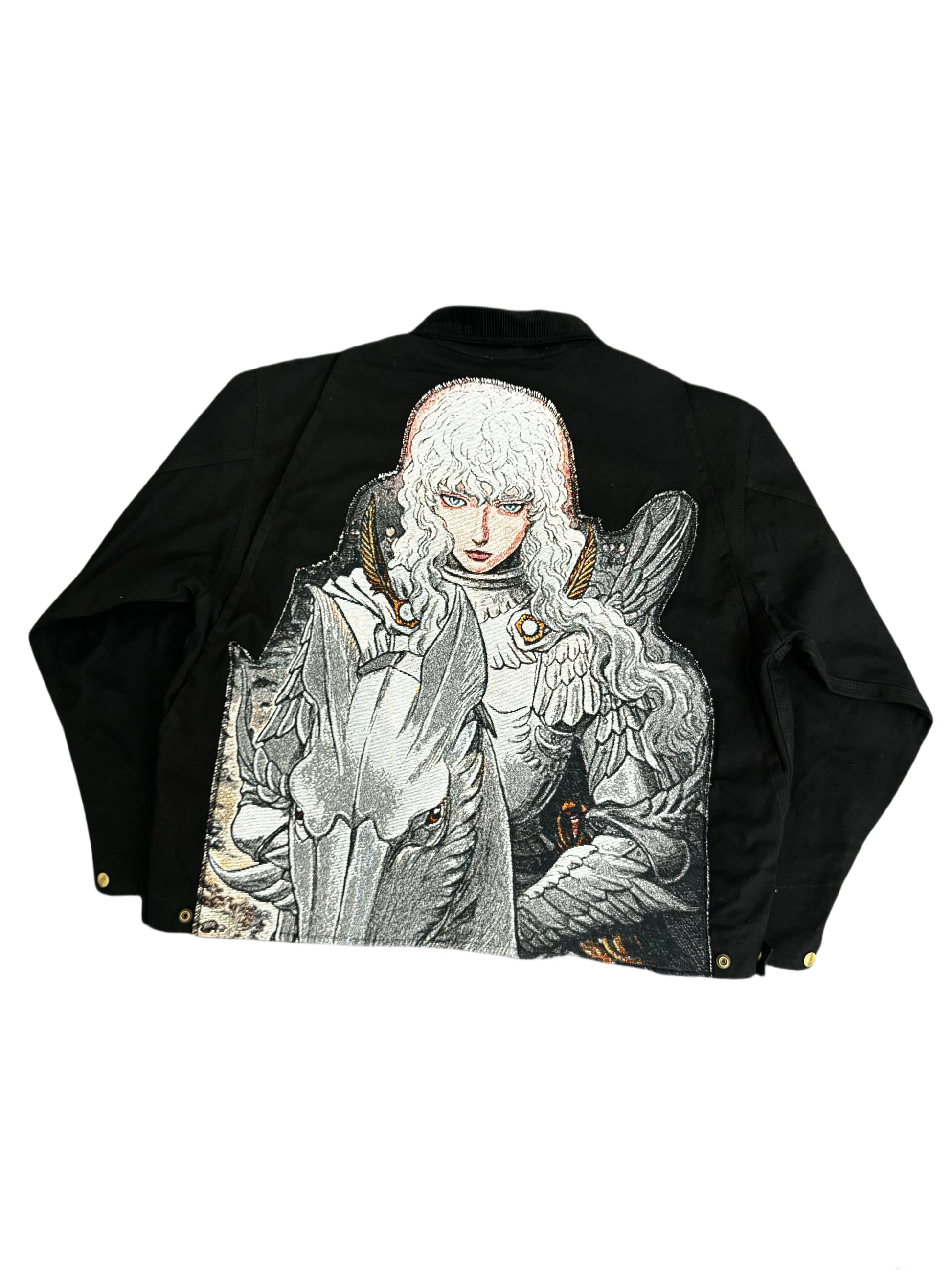 Berserk Griffith "White Hawk" Custom J01 Jacket - Remade Vintage Workwear - donclickin