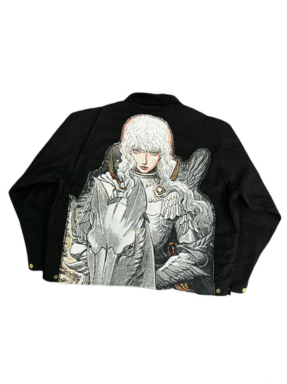 Berserk Griffith "White Hawk" Custom J01 Jacket - Remade Vintage Workwear - donclickin