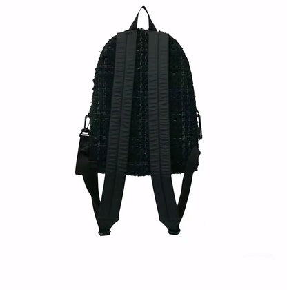 READYMADE x Denim Tears Collaboration Chanel-Style Backpack Intricate Embroidery - Black