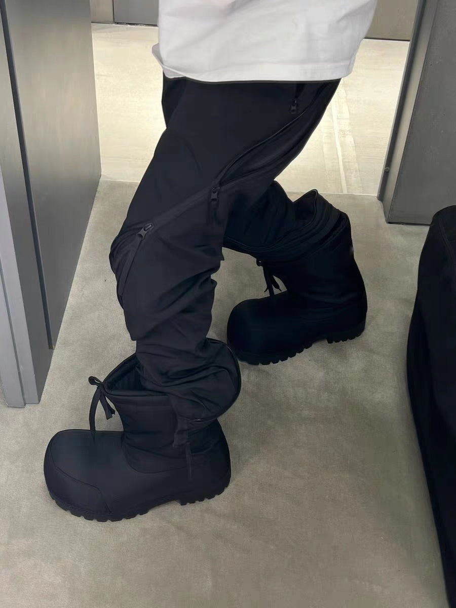 Parisian Snow Boots Ski Waterproof Anti-Slip Big Head Short Boots