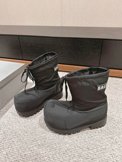 Parisian Snow Boots Ski Waterproof Anti-Slip Big Head Short Boots