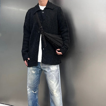 OUR LEGACY 23FW Wool Blend Pilled Knit Cardigan Jacket Unisex Cleanfit