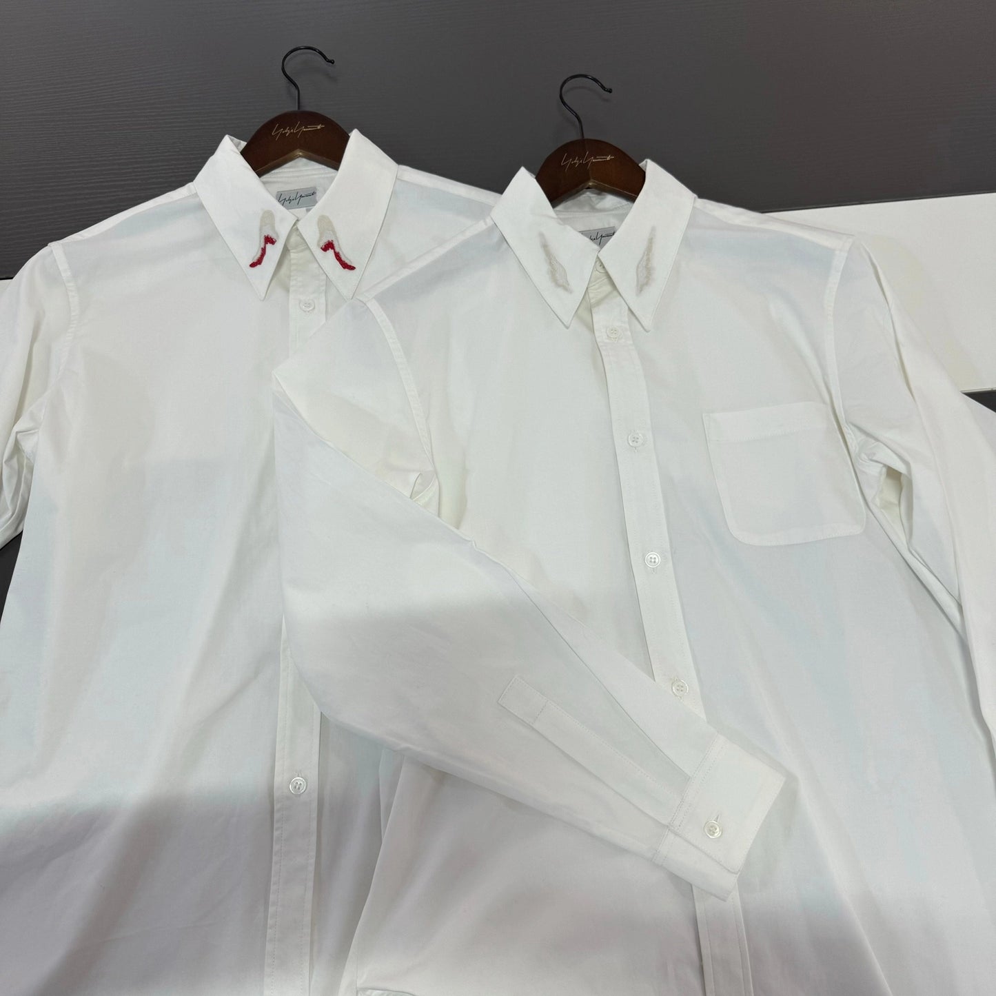 Yohji Dark Angel Wing Shirt – 02AW Archive Embroidered Design