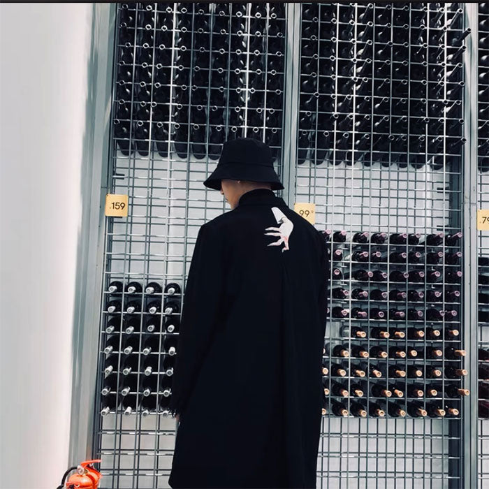 UNDERCOVER Takahashi UC15FW Ghost Hand Print -Dark Wool Coat Outerwear
