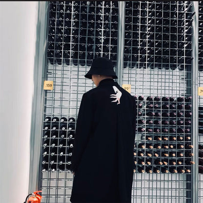 UNDERCOVER Takahashi UC15FW Ghost Hand Print -Dark Wool Coat Outerwear