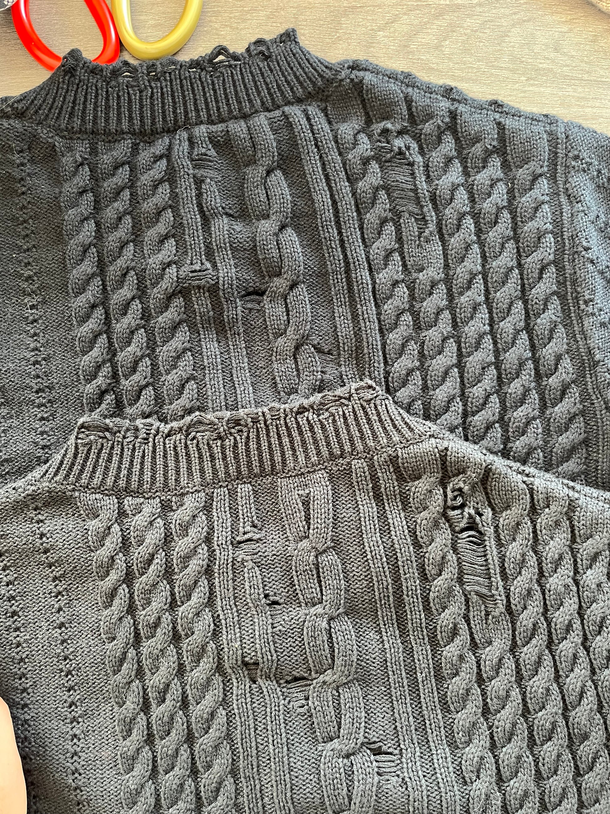 ERD 'Depressed Heir' Cardigan - Cashmere-Cotton Blend Cropped Knit Silver Buttons - Donclickin