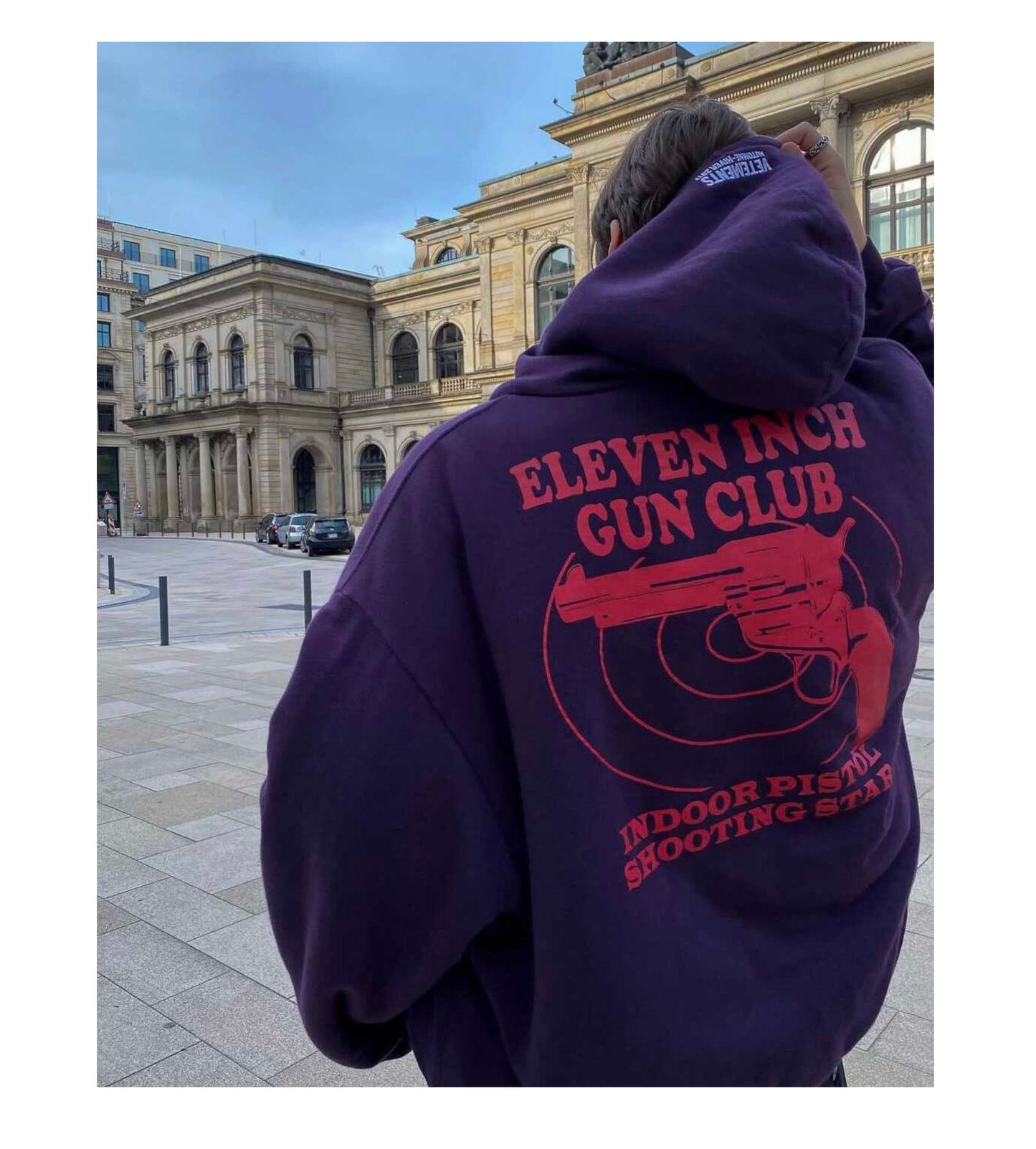 Revised Vetements 16FW TFD & Gun Club Reversible Bomber Jacket 