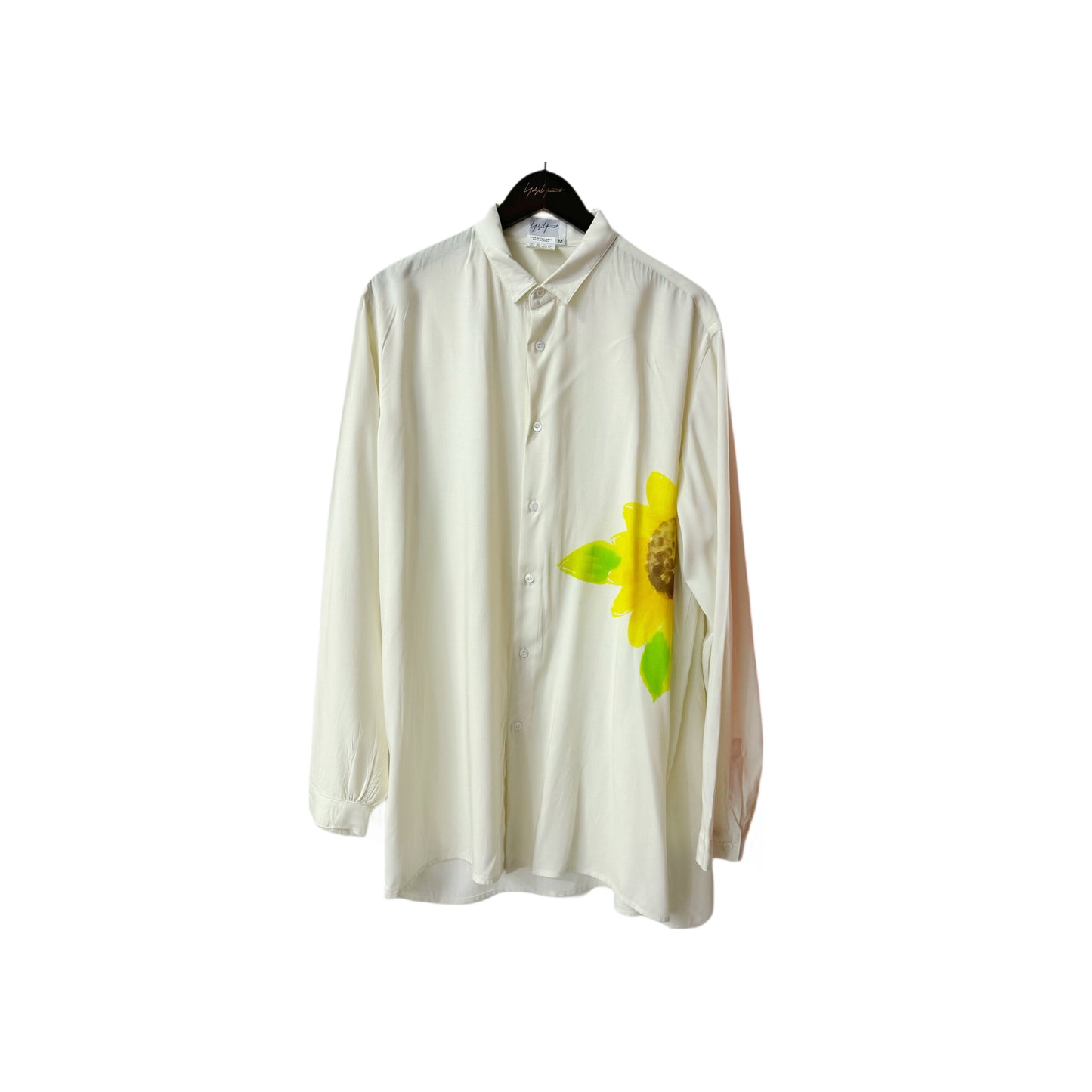 Yohji Yamamoto – Floral “Flowers & Youth” Sunflower Print Rayon Shirt