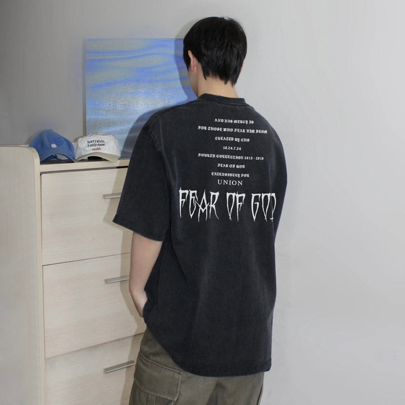 FOG Heavyweight Cotton Washed Vintage Short Sleeve T-Shirt