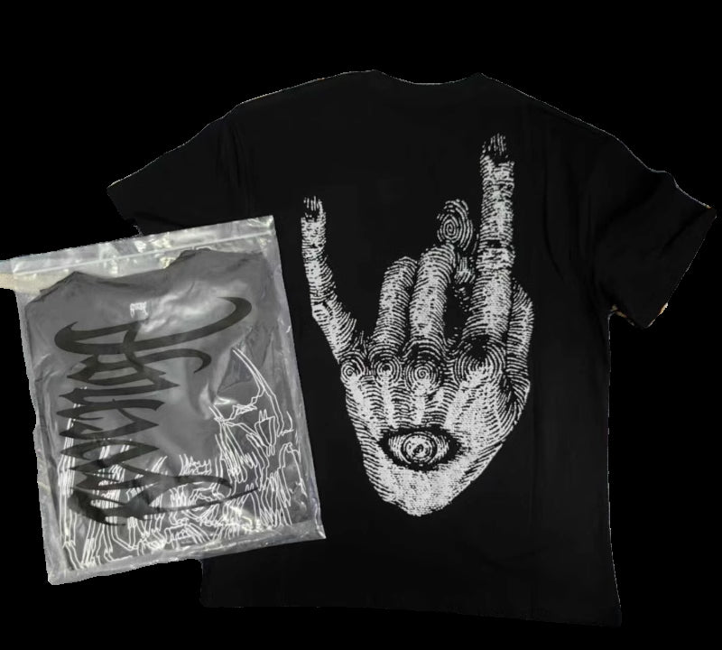 Revenge 24SS God’s Eye Puffy Print Short-Sleeve T-Shirt